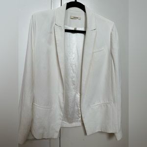J Brand Ivory One Button Front Blazer, Size Small